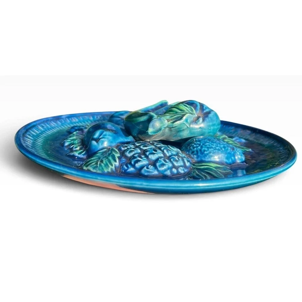 Vintage Inarco Mood Indigo E2432 3D Fruit Wall Plaque 10